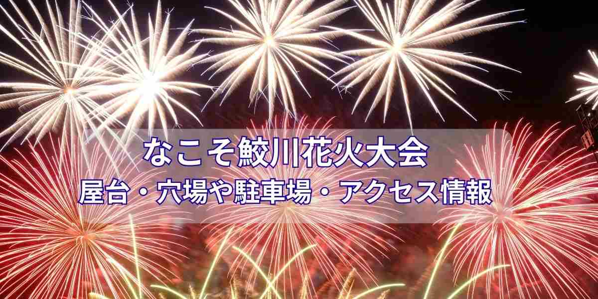 なこそ鮫川花火大会 屋台情報！穴場スポットや駐車場・アクセス情報も完全網